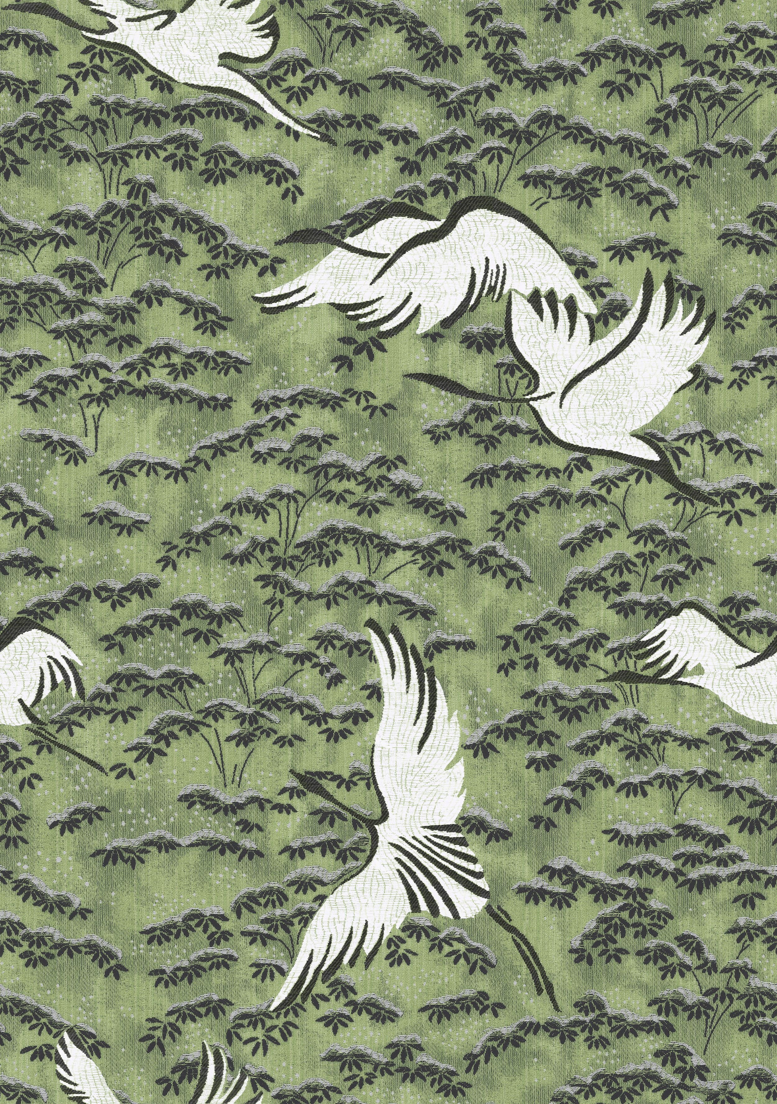 Scalamandre Gru Magnus - Grasscloth Verde Wallpaper Sample CLWP36396A0005
