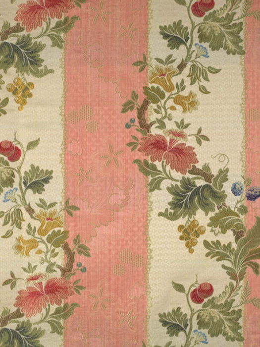Colony Villa Lante Stripe Multi On Rose Fabric CL264010006
