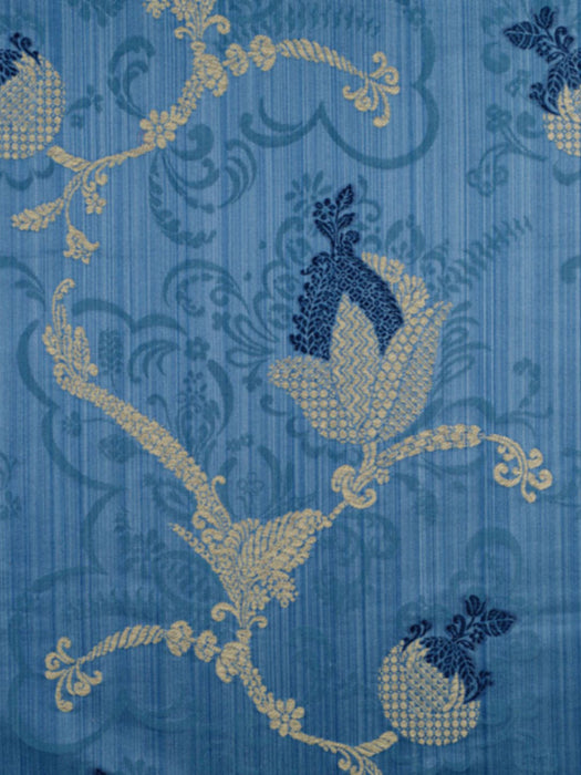 Colony Vivaldi Navy & Linen On Blue Fabric CL267150008