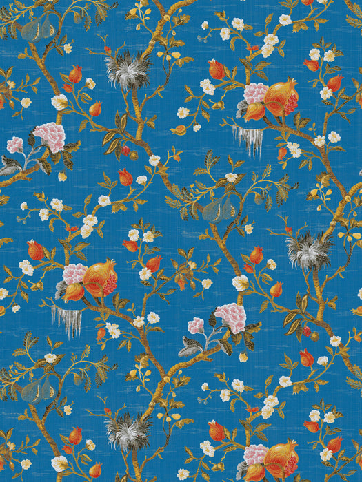Colony Melograno  Blu Di Prussia Wallpaper CLWP264640010