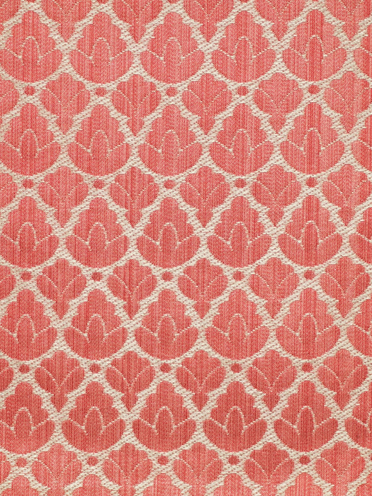 Colony Rondo Red & Linen Fabric Sample CL267140012