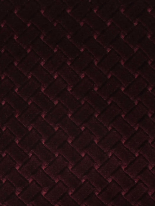 Colony Argo Canestrino Bordeaux Fabric Sample CL364330012