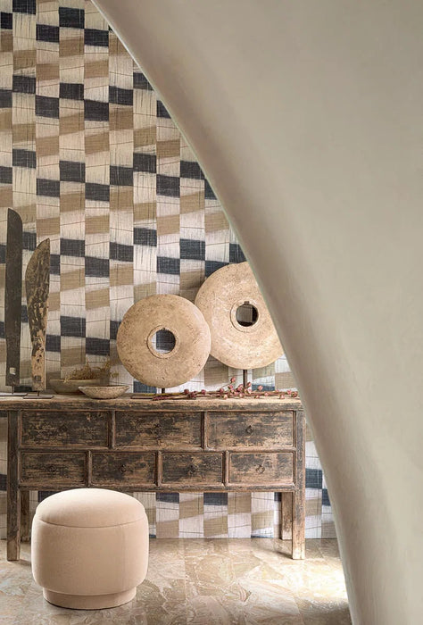 Pierre Frey Hogara Indigo Wallpaper Sample FP056001