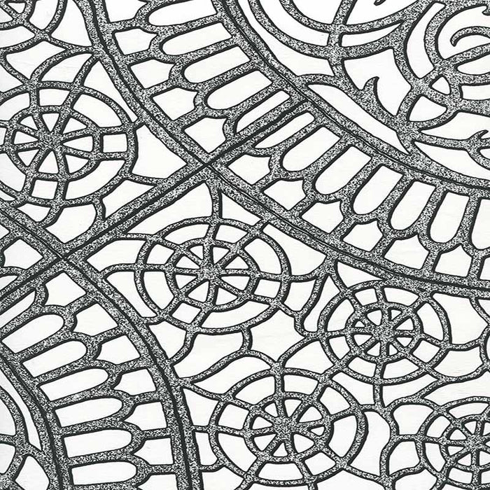 Cloth & Paper Camelot Black Wallpaper Sample CP1030W-08