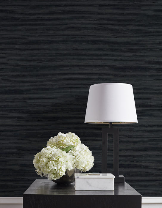 Seabrook Designs Vantaa Carbon Wallpaper Sample CP90200