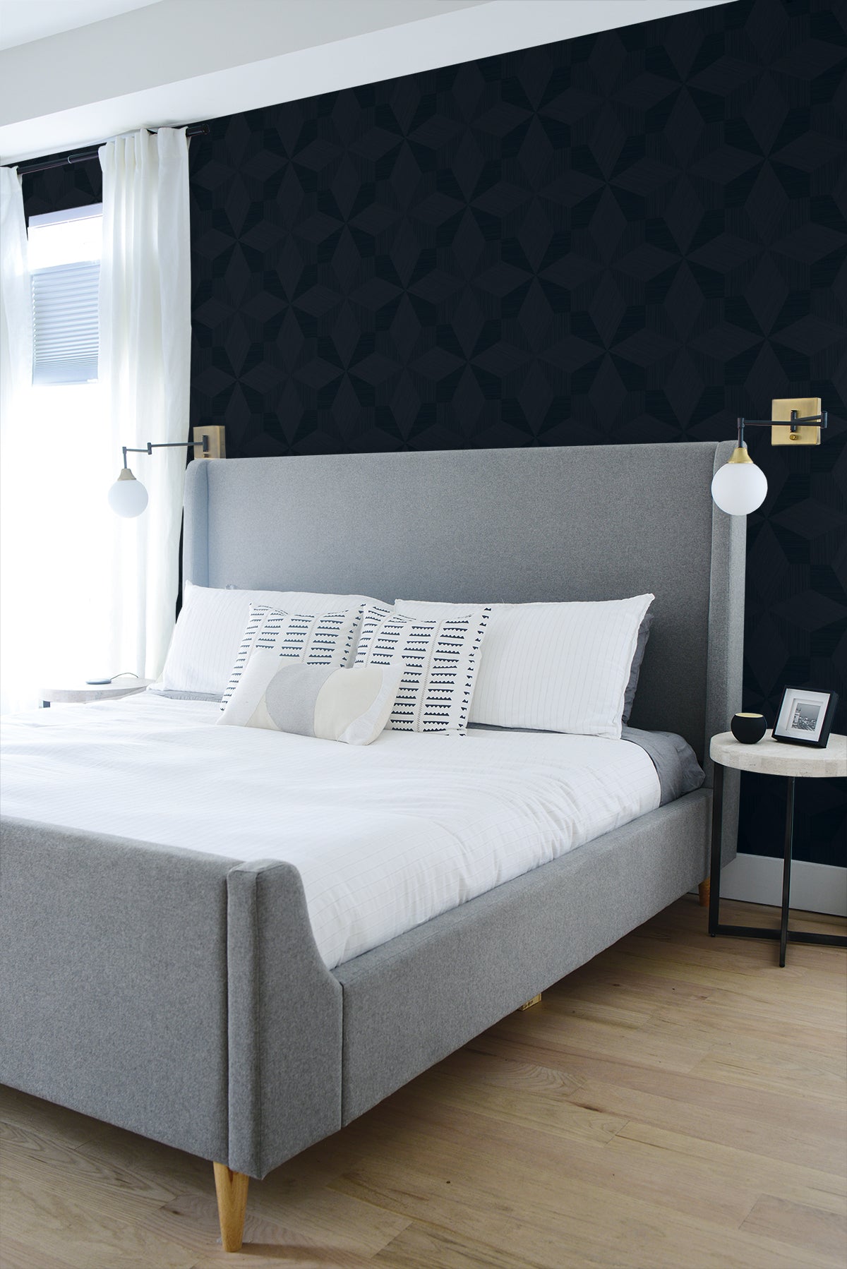 Seabrook Designs Turku Downing Slate Wallpaper CP90502