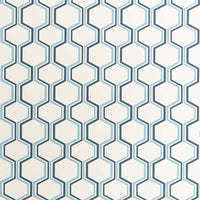 Quadrille Camino Wallpaper Medium Blue / Slate Wallpaper 303840W-09AWP