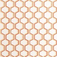 Quadrille Camino Wallpaper Pale Terracotta / Dark Terracota Wallpaper 303840W-03AWP