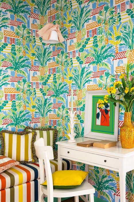 Pierre Frey Saint Trop Mediterranee Wallpaper Sample FP098001