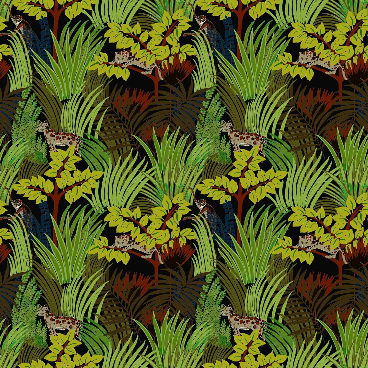 Pierre Frey Kipling Sous-Bois Wallpaper Sample FP398003