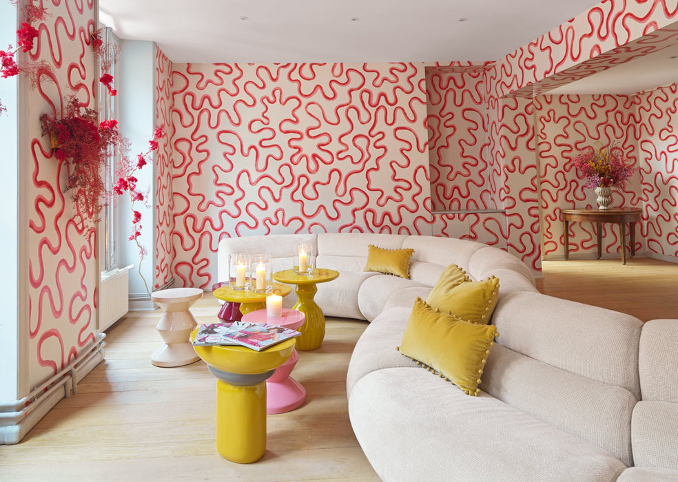 Cole & Son Rainforest Squiggle Chalk Wallpaper 130/8029.CS.0