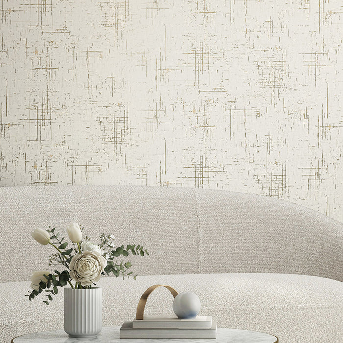 Maya Romanoff Craze Golden Glisten Wallpaper Sample MR-FV-25169-W