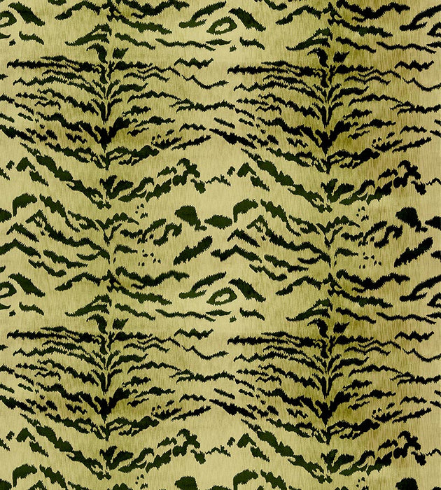 Old World Weavers Tiger Lao Hau Ii Green & Black Fabric Sample D044100443