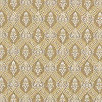 Charlotte Gold Ornate Fabric D3285