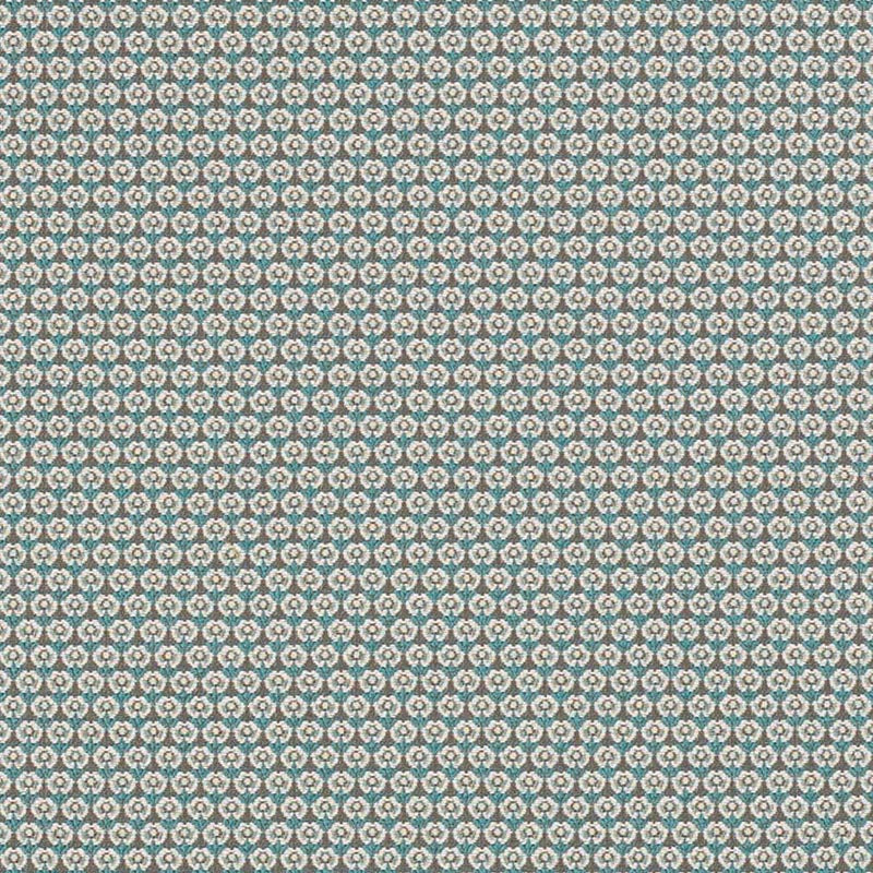 Charlotte Turquoise Petite Fabric Sample D3293