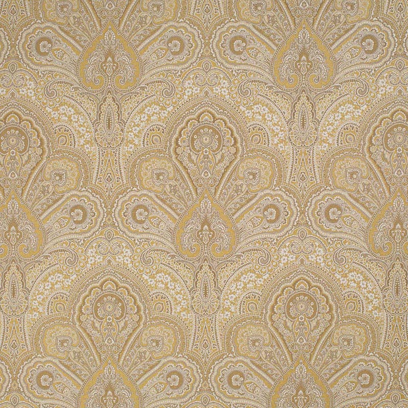 Charlotte Gold Flora Fabric Sample D3297