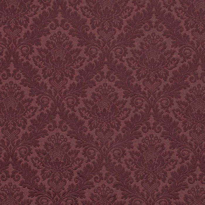 Charlotte Merlot Damask Fabric Sample D3565