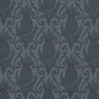 Charlotte Indigo Pineapple Fabric D3575