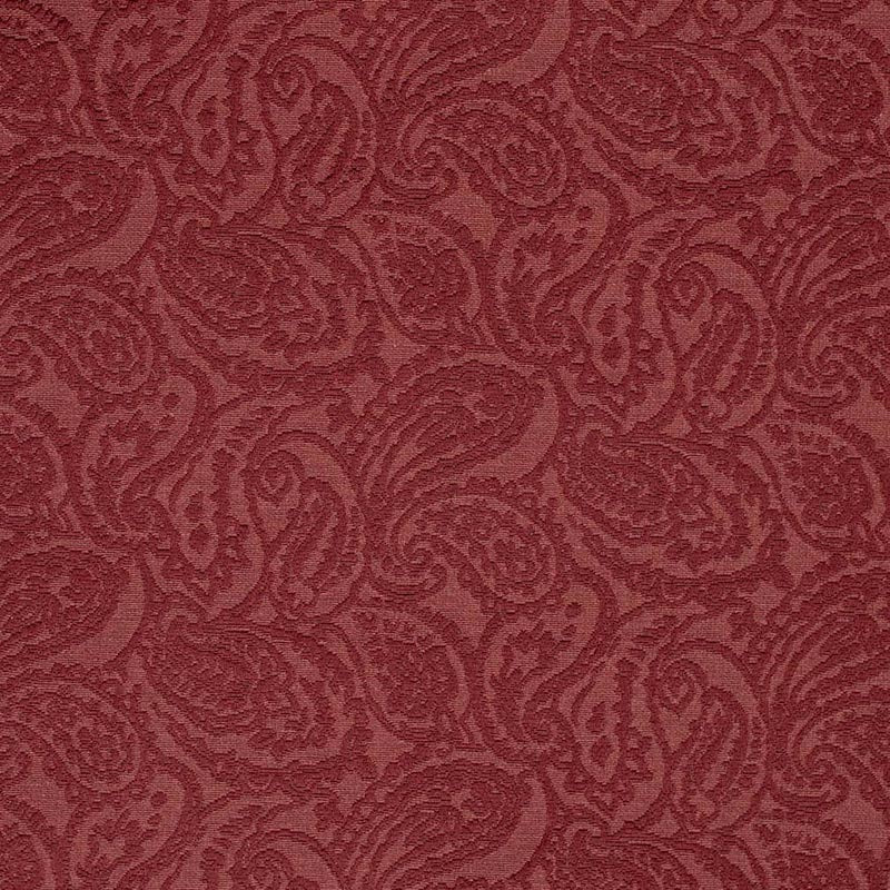 Charlotte Red Paisley Fabric Sample D3581