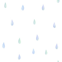 Seabrook Designs Raindrops Periwinkle And Mint Wallpaper DA60004