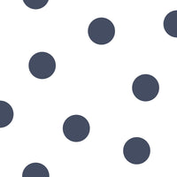 Seabrook Designs Dots Navy Wallpaper DA61602