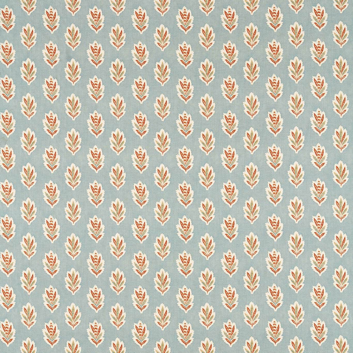 Sanderson Sessile Leaf Blue Clay Fabric Sample DARB227074