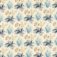 Sanderson Enys Garden Indigo/Red Fabric DARF227063
