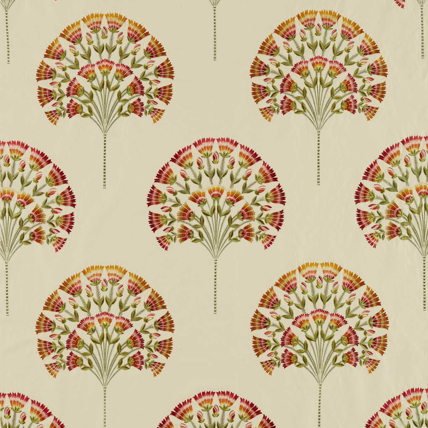 Sanderson Wild Tulip Amber/Cream Fabric Sample DARF237317