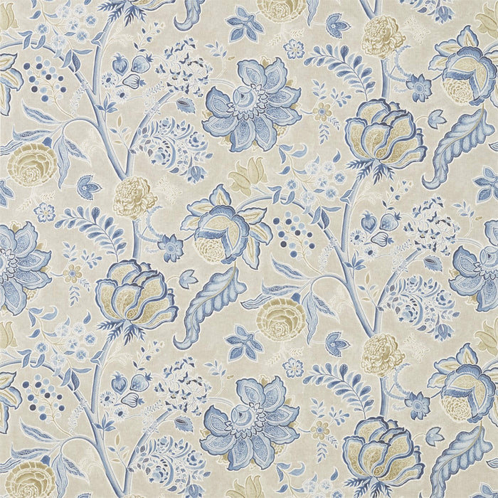 Sanderson Shalimar China Blue/Linen Fabric Sample DART226319