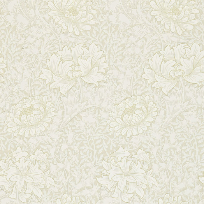 Morris & Co Chrysanthemum Chalk Wallpaper Sample DARW212546