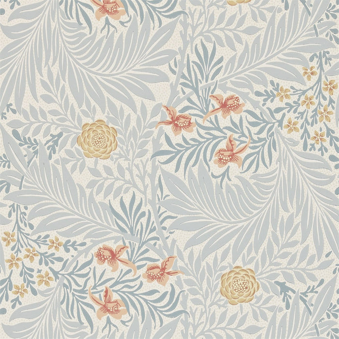 Morris & Co Larkspur Slate/Russet Wallpaper Sample DARW212556