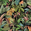 Daisy Bennett Tropical Leopard  Gloss Black Wallpaper DB20100