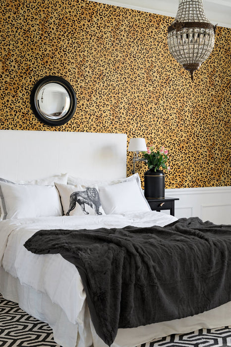 Daisy Bennett Classic Leopard Natural Tan Wallpaper Sample DB20606