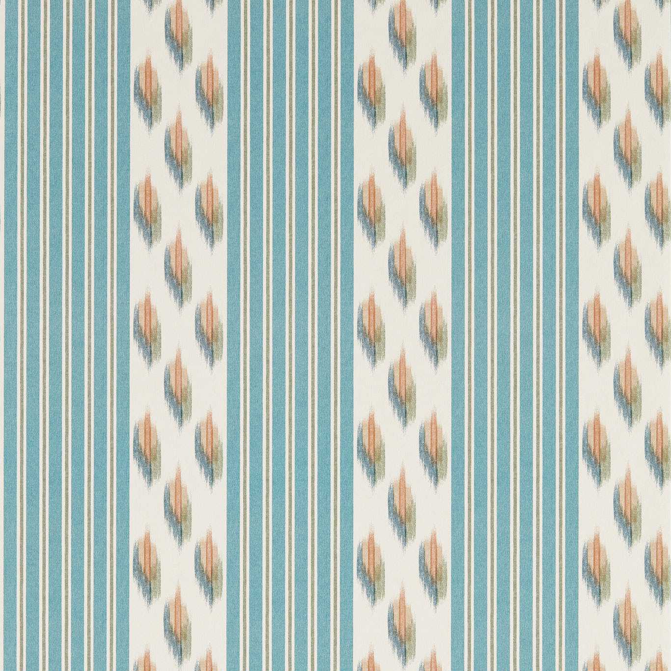 Sanderson Musafir Udaipur Blue/Cinnamon Wallpaper Sample DBOW217444