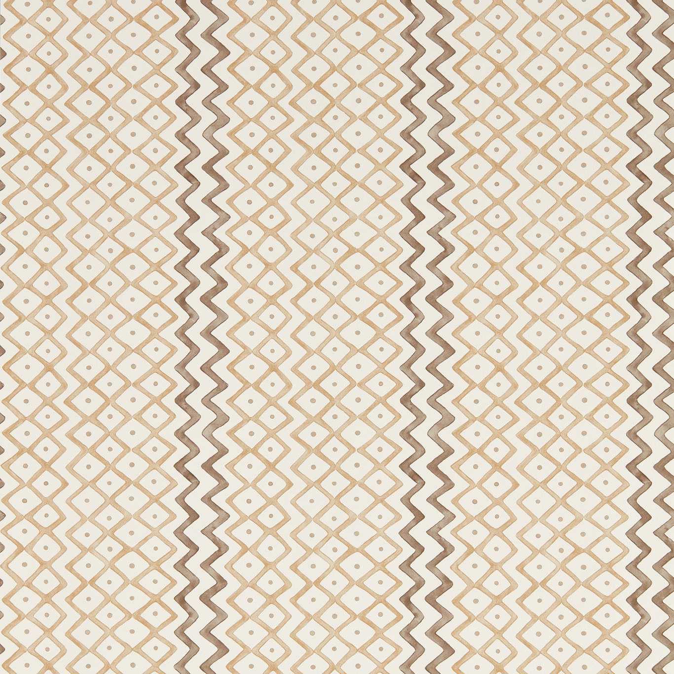 Sanderson Khes Shiitake/Cocoa Wallpaper Sample DBOW217450