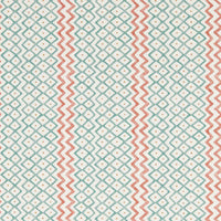 Sanderson Khes Udaipur Blue/Aleppo Pepper Wallpaper DBOW217452