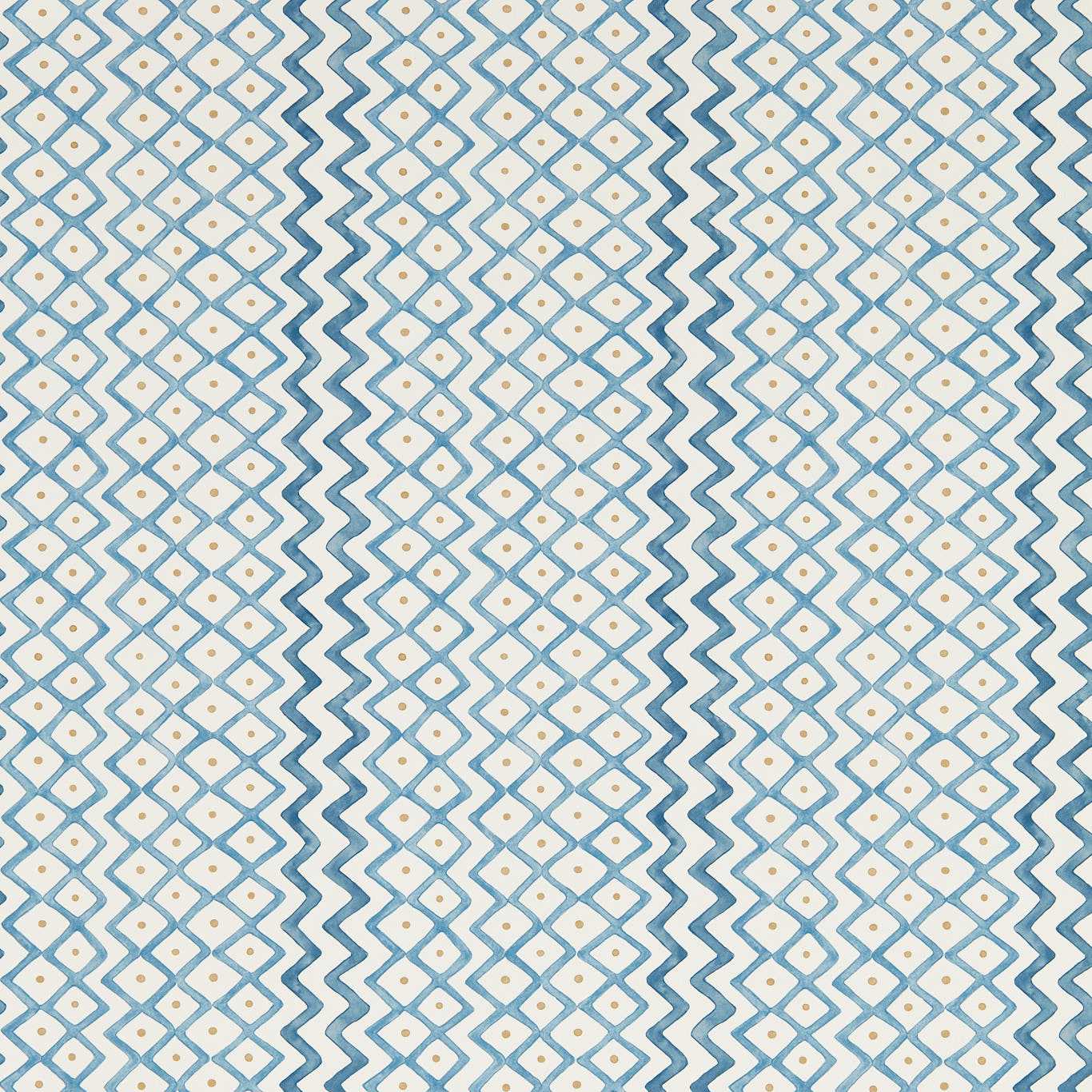 Sanderson Khes Indigo/Woad Wallpaper Sample DBOW217453