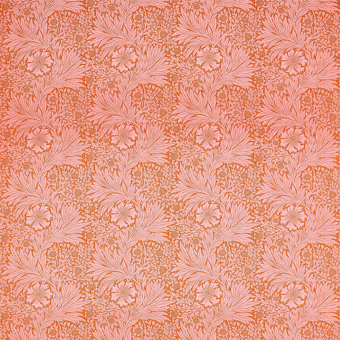Morris & Co Marigold Orange/Pink Fabric Sample DBPF226844