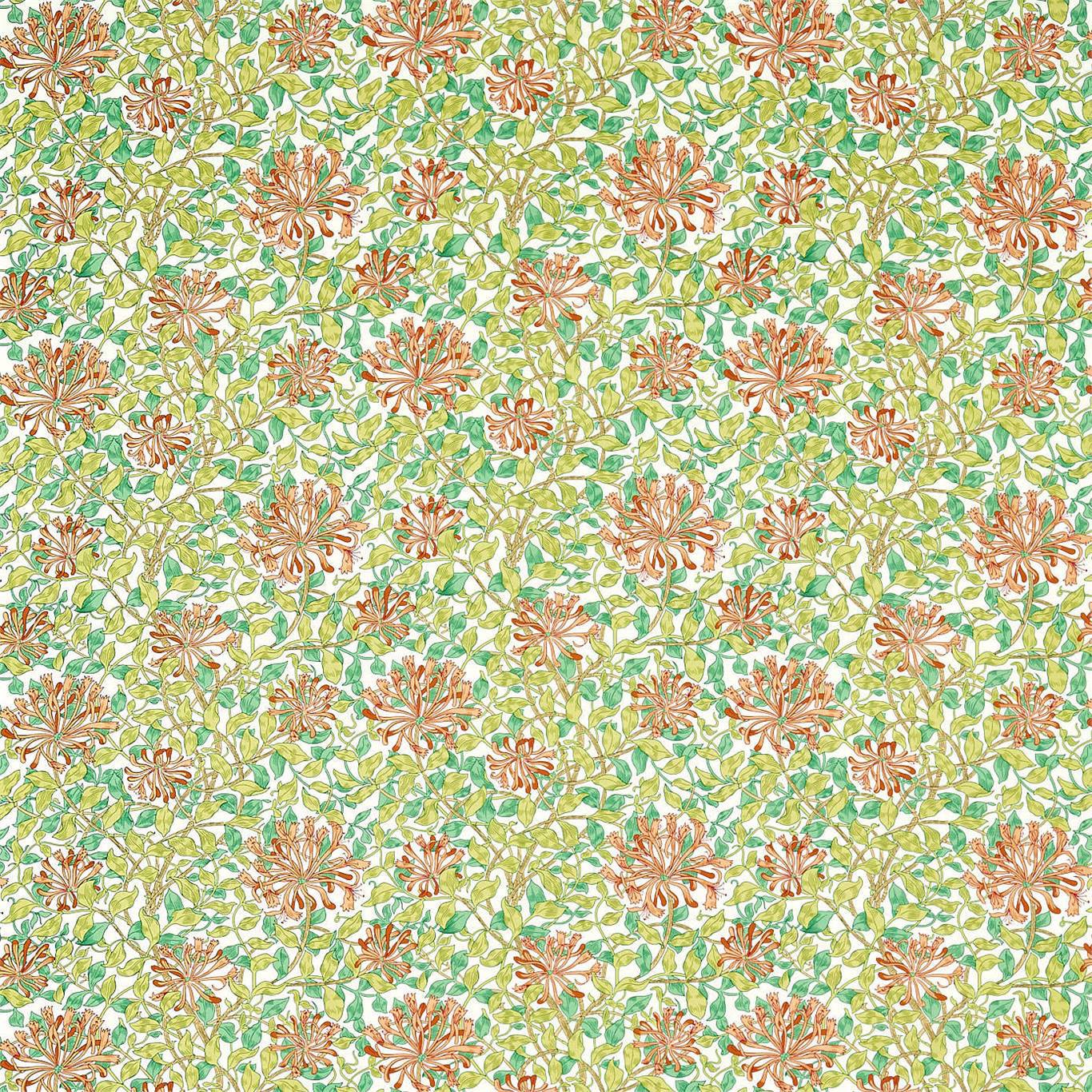 Morris & Co Honeysuckle Summer Fabric Sample DBPF226850