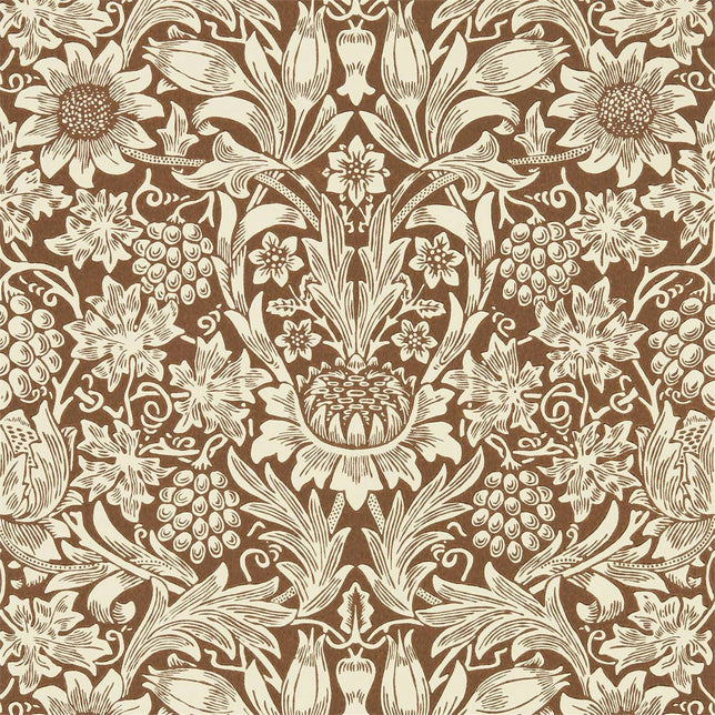 Samples Cream Icon Morris & Co Sunflower Light Teal MOW0172-02 Sample | 40% Off (Samples)