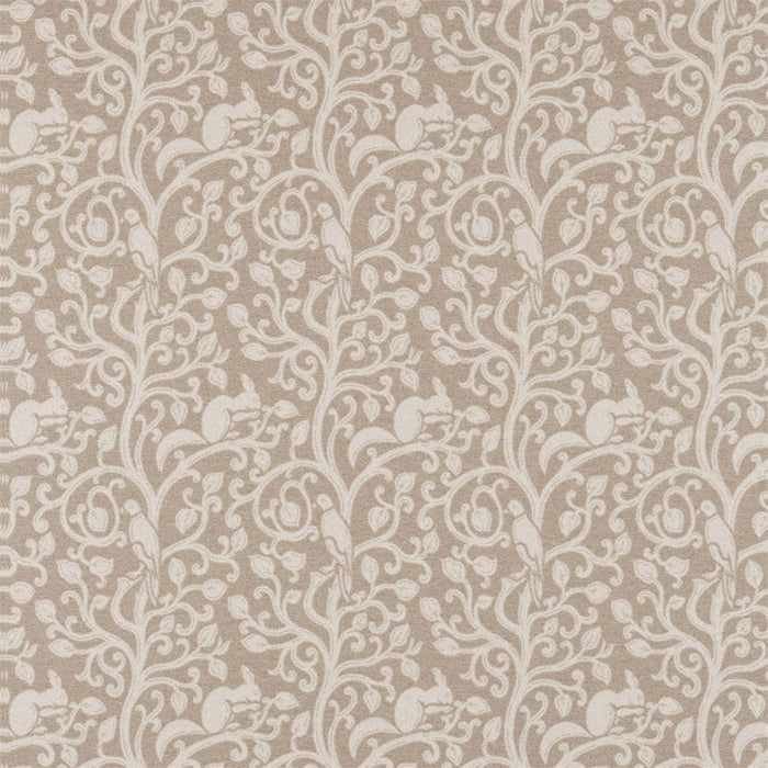 Sanderson Squirrel & Dove Wool Linen Fabric Sample DBYR233265