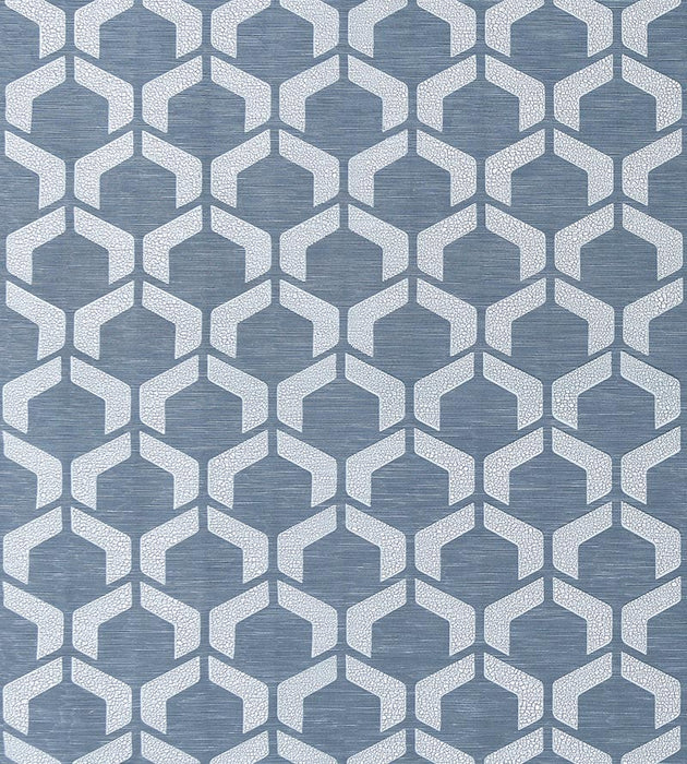 Old World Weavers Craquele Blue Storm Fabric Sample DBD2970001