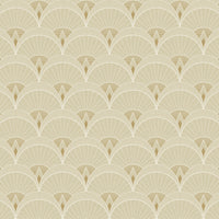 Seabrook Designs Chrysler Arches Soft Beige Wallpaper DC60306