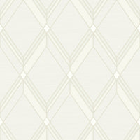 Seabrook Designs Brooklyn Diamond Metallic Pearl Wallpaper DC60500