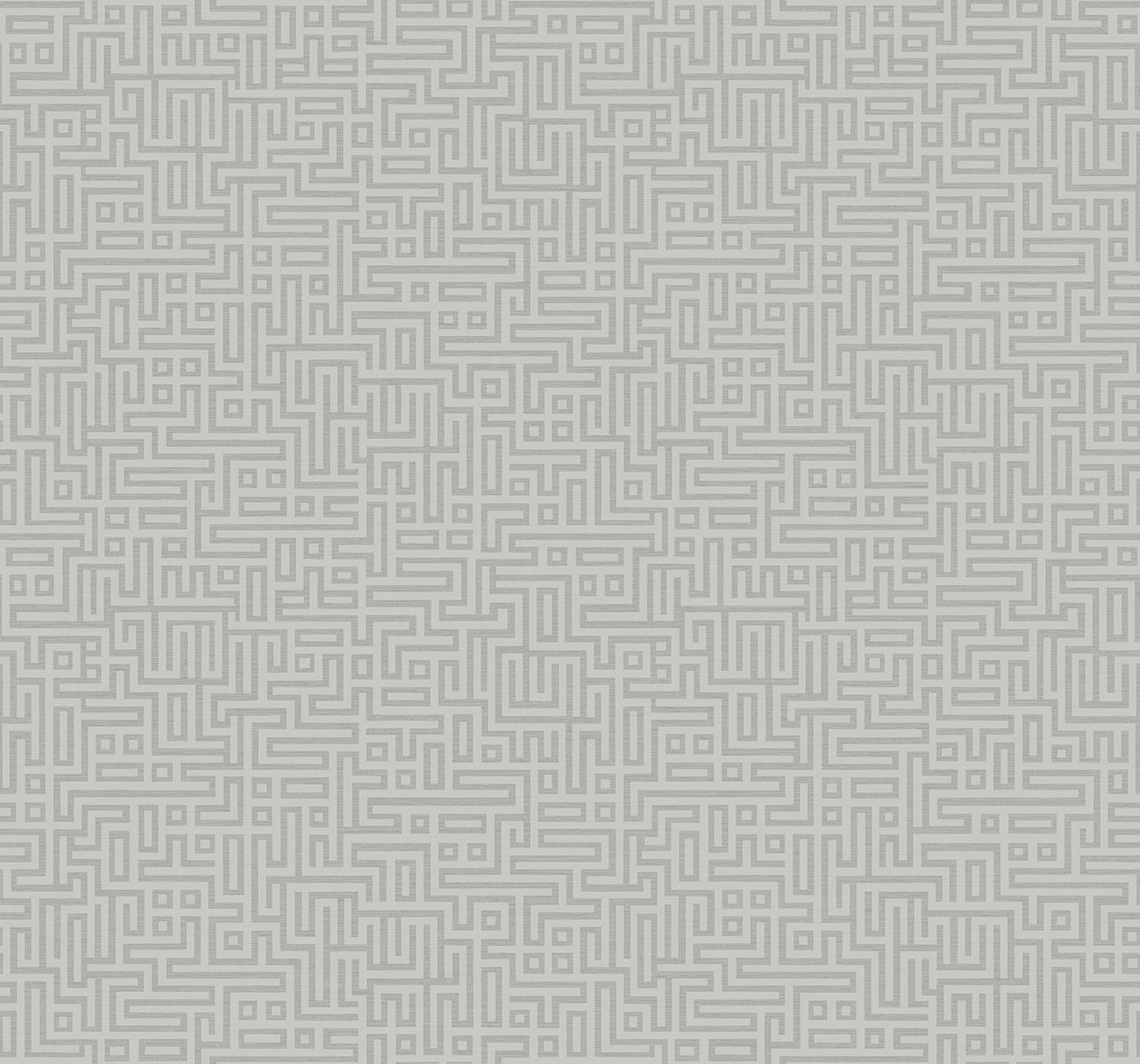 Seabrook Designs Rockefellar Maze Slate Grey Wallpaper DC60906