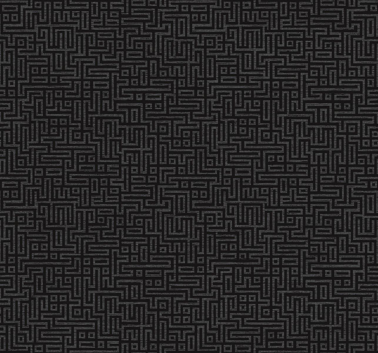 Seabrook Designs Rockefellar Maze Onyx Wallpaper DC60910