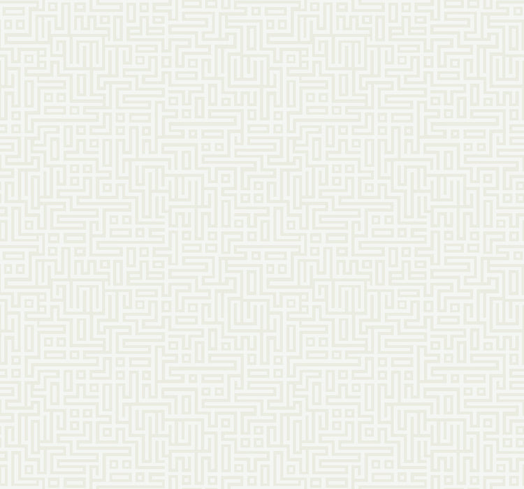 Seabrook Designs Rockefellar Maze Metallic Pearl Wallpaper DC60930