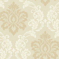 Seabrook Designs Deco Damask Linen Wallpaper DC61605