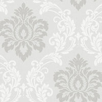 Seabrook Designs Deco Damask Cool Mist Wallpaper DC61608