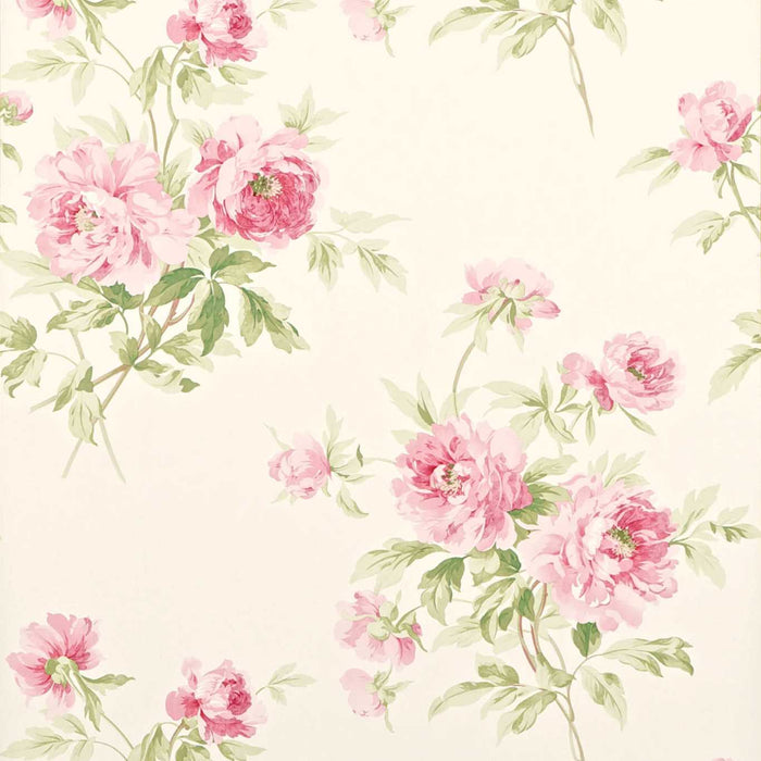 Sanderson Adele Rose/ Cream Wallpaper Sample DCAVAD101